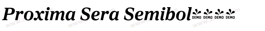 Proxima Sera Semibol字体转换